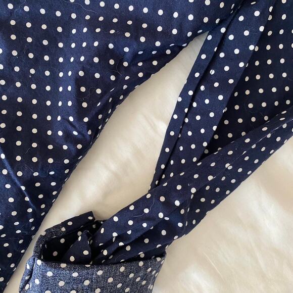 NWOT Ralph Lauren Non Iron button up Navy blue polka dot Ralph shirt - Picture 5 of 7